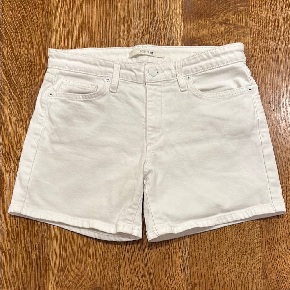 Joe's Jeans White Jean Shorts Mid-Length Casual